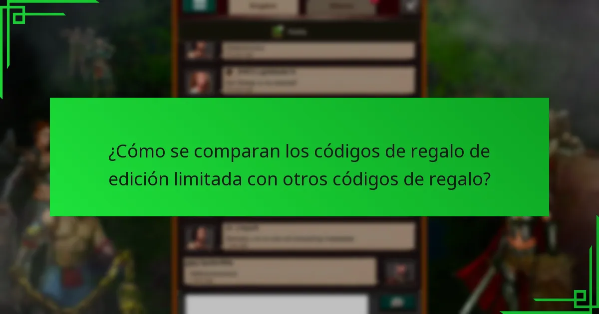 ¿Cuál es el proceso de canje para los códigos de regalo de edición limitada?