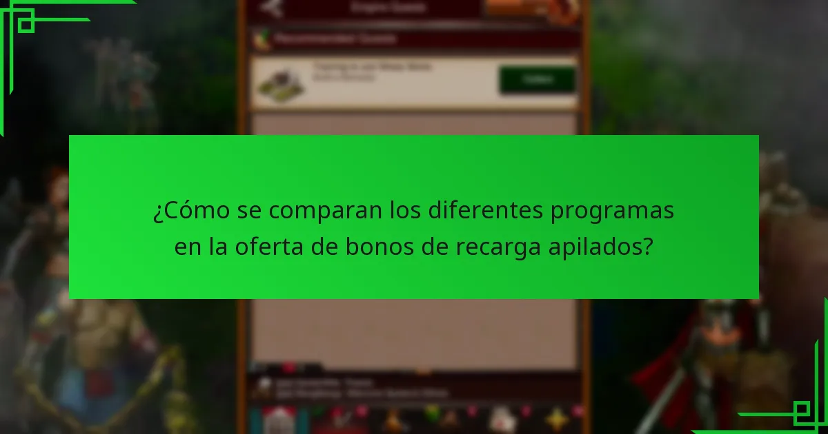 ¿Cuáles son los beneficios de los niveles más altos en los programas de bonos de recarga?
