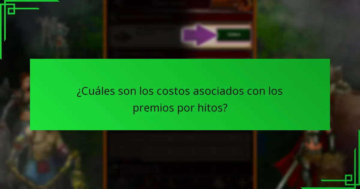 ¿Cómo se comparan los premios por hitos actuales con los eventos pasados?