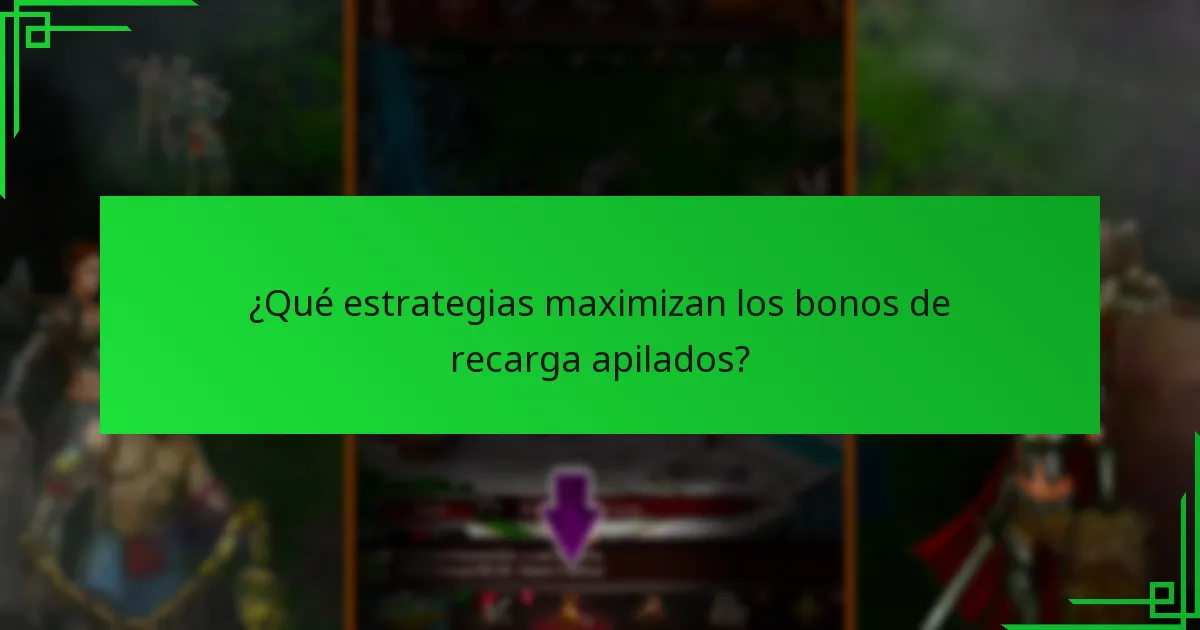 ¿Cómo se comparan los diferentes programas en la oferta de bonos de recarga apilados?